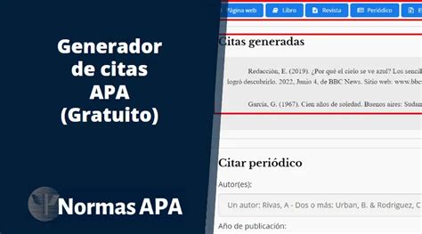 citar en apa online gratis|Generador de citas APA gratuito [Versión 2024]